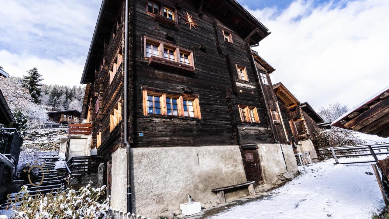 Heimeliges Walliserhaus Fiesch Kültér fotó