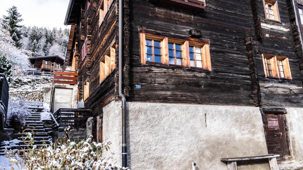 Heimeliges Walliserhaus Fiesch Kültér fotó