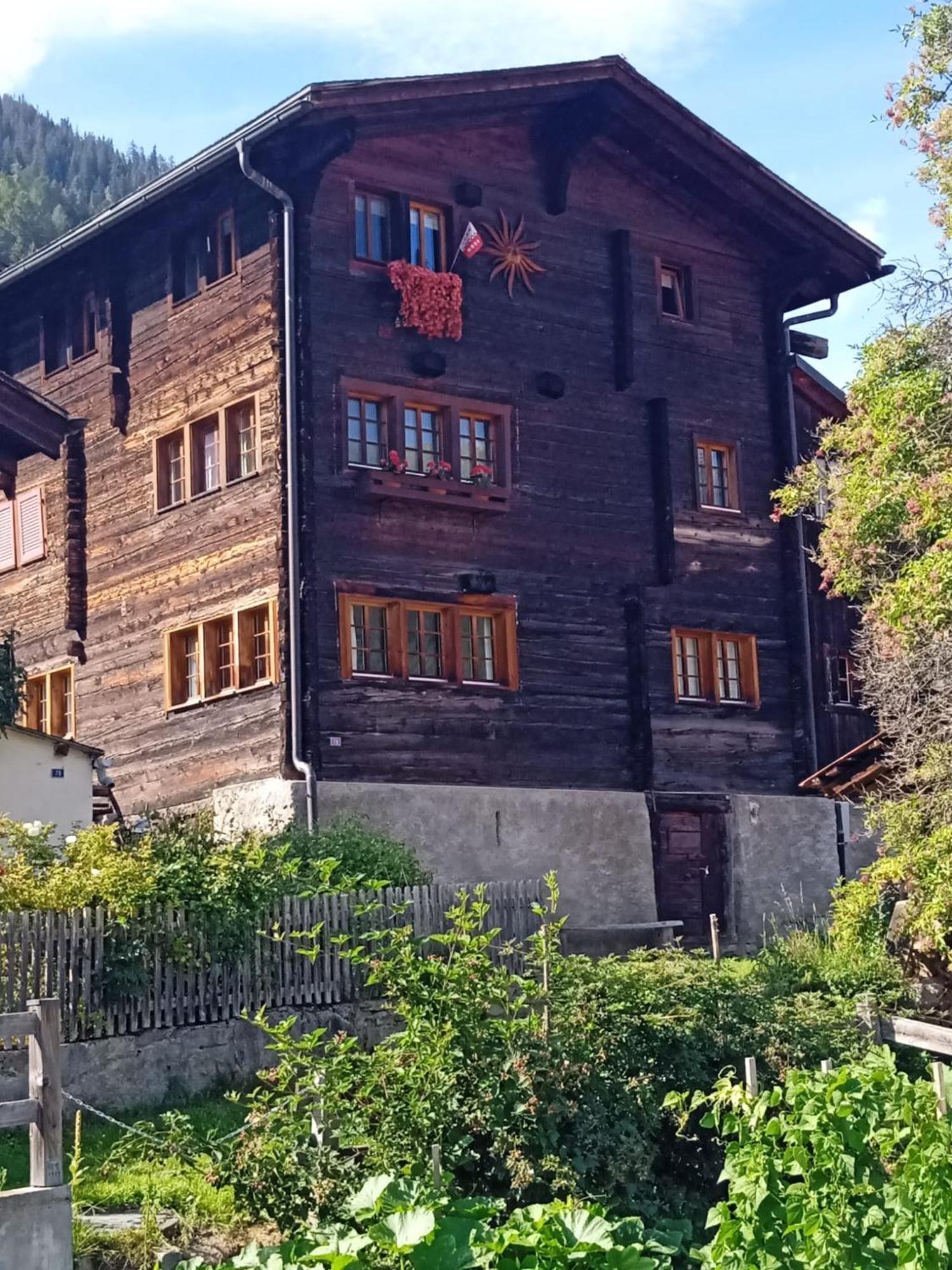 Heimeliges Walliserhaus Fiesch Kültér fotó